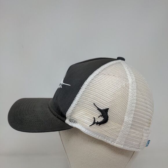 Reel Legends Snapback Trucker Hat Black OSFA Adjustable Embroidered Mesh Back - Picture 3 of 9